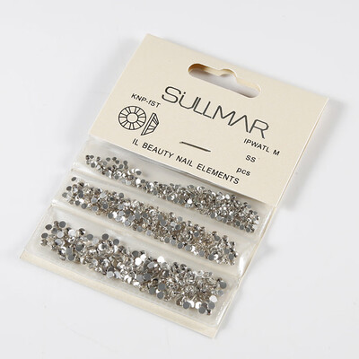 

Toponeto 1440pcs Pcs Nail Art Rhinestones Glitter Diamond Gems 3D Tips DIY Decoration