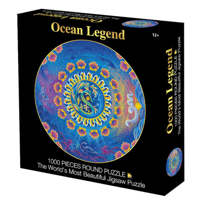 

Gotoamei Selling Round Puzzle Ocean Legend 1000 Capsules Jigsaw Puzzle Toy Brain Game