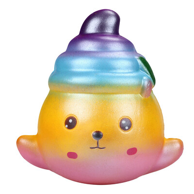 

Siaonvr Cute Splendid Seal Charm Slow Rising Squeeze Stress Reliever Starry Sky Toy