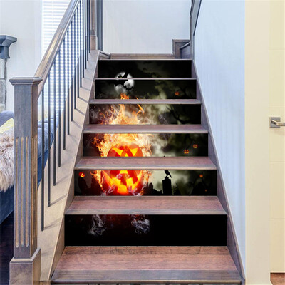 

〖Follure〗Halloween 3D Simulation stair stickers Waterproof Wall Stickers DIY Home Decor