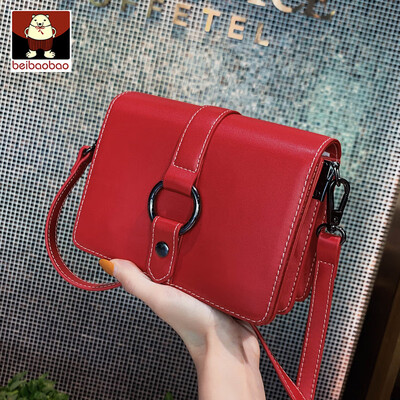 

On the new womens bag 2019 new tide texture Korean fashion shoulder bag foreign style Joker simple messenger bag