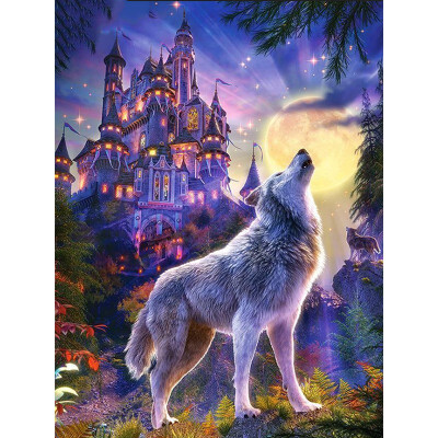 

Diamond Embroidery Wolf Pictures Of Rhinestones Diamond Painting Animals Cross Stitch Kit Home Decoration Childrens Gift