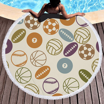 

Toponeto 1 PC Round Beach Pool Home Shower Towel Blanket Table Cloth Yoga Mat