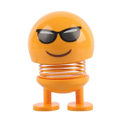 

Shaking Head Toys Car Dashboard Decor Cute Cartoon Funny Emoji Wobble Head Robot car decoration car accessories interior
