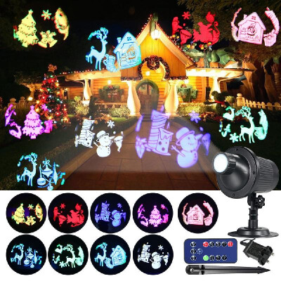 

Projection Light Animated Christmas Led Projector Lights Animation Slides Decorative Lighting for Holiday Party Home Yard Garden E