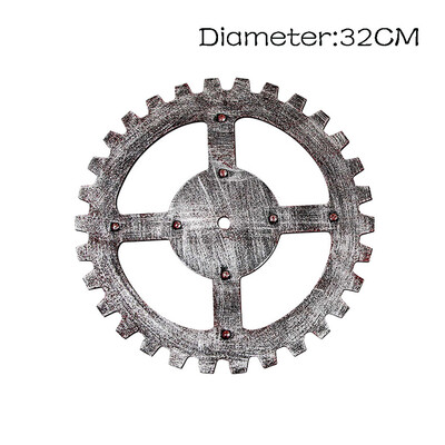 

Toponeto European Modern Vintage Steampunk Gear Industrial Style Wall Home Decoration Sil