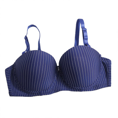 

Women Bras Push Up Lingerie Bras Striped Bralette Adjusted-straps Sweet Bra Girl Underwear