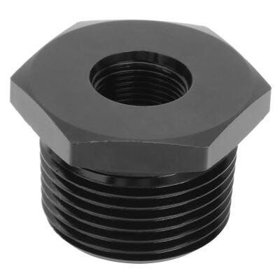 

Universal Aluminum Alloy Automotive Car Threaded Oil Filter Adapter Black