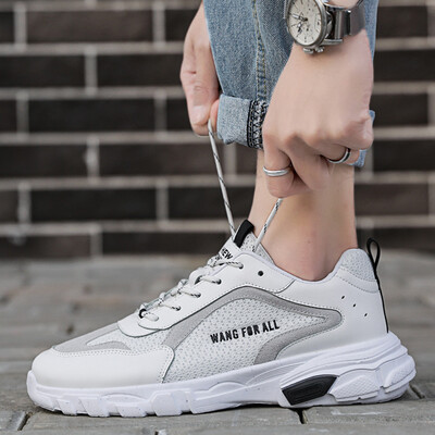 

2019 new summer mens shoes Korean version of the trend of sports&leisure canvas shoes mens wild net red white tide shoes