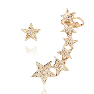 

1Star Ear Clip Women Individual Anti Allergy Ear Cuff Stud Earring Wrap
