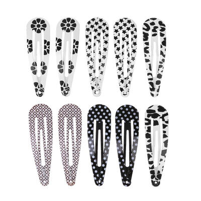 

10pcs5 Set Girls Snap Hair Clips Barrettes Cute Hairpins Kids Hairgrips