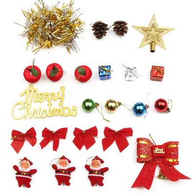 

Tailored 23PC Colorful Small Pendant Santa Gift Box Ball Christmas Tree Ornaments