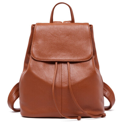 

European&American fashion leisure Ladies Leather backpack anti-theft shoulder bag