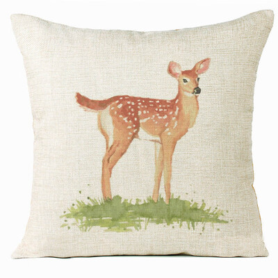 

〖Follure〗Xmas Christmas Elk Sofa Bed Home Decoration Festival Pillow Case Cushion Cover