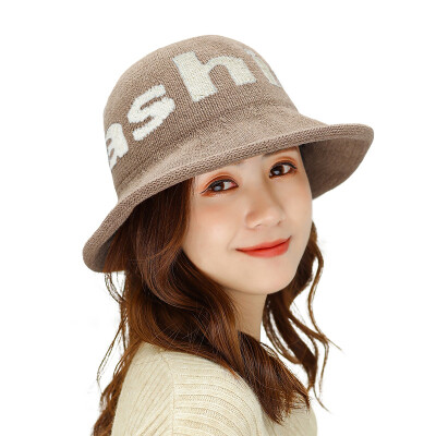 

Fallwinter new warm wool fisherman hat ladies Korean alphabet fashion trend Joker along the basin cap wholesale