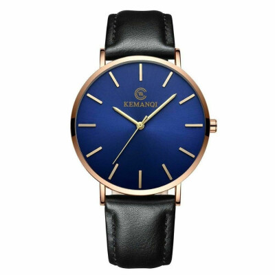 

New Luxury Mens Quartz Wrist Watches Leather Watch Strap Analog Slim Date Casual