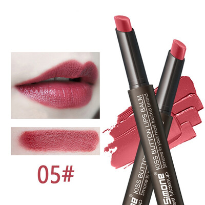 

Press-type color Matte lipstick Makeup Waterproof Pumpkin Color Finished Matte Lipstick Cosmetics