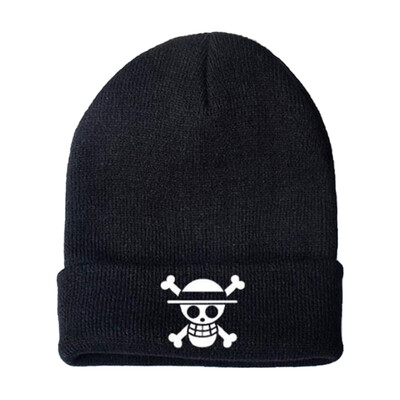 

redCherry Anime One Piece Logo Embroidery Beanies Hat Hip Hop Knitted Hat