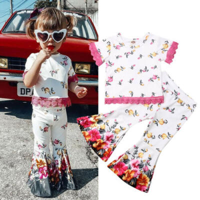 

UK 2PCS Newborn Toddler Kids Baby Boys T-shirt TopsLong Pants Tracksuit Clothes