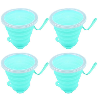 

Silicone Collapsible Travel Cup Camping Folding Cup with Lidst Retractable Large Capacity Portable Outdoor Carrying Multi-function