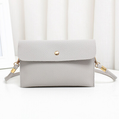 

Tailored Womens Leather Crossbody Bag Pure Color Shoulder Bags Messenger Bag Coin Bag