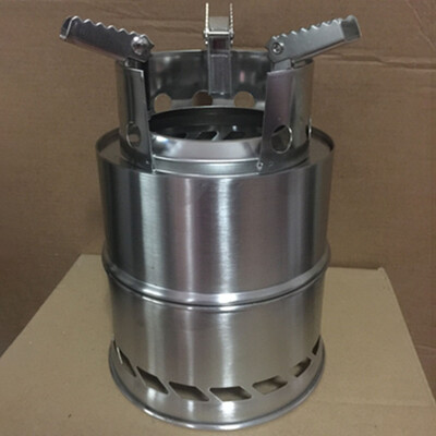 

Camping Stove Portable Stainless Steel Wood Burning Stove Camping For Outdoor Backpacking Hiking