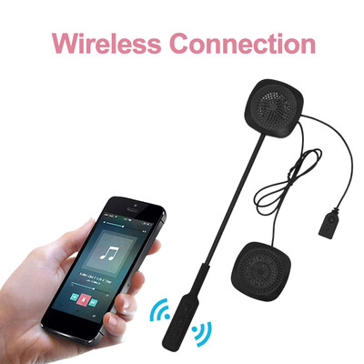 

Wireless Bluetooth Headphones High-quality Motorbike Intercom Helmet Music Headset Hands-free with HD Microphone In-line Control f