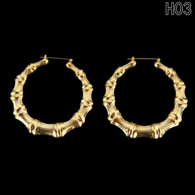 

Luxury Gold Rock Hip-Hop Style Big Hollow Earrings Hoop Circle Women Jewelry