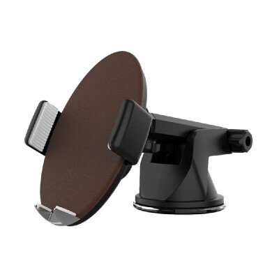 

Car Mount Qi Wireless Charger Car Holder Stand Quick Fast Charge Charging Pad Light Brown