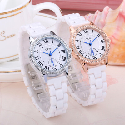

Watch female student simple college wind ins lettering temperament quartz female watch
