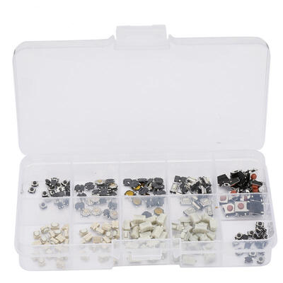 

Greensen 250Pcs 12V High Accuracy Mini Tactile Switches Push Button Electronic Component