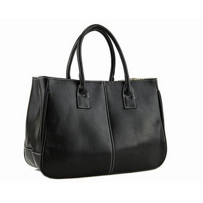 

Tailored Fashion Elegant Korean shoulder bag Leather Women Lady Tote Handbag BU