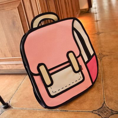 

Women Fashion 2019 Girls Hot Sales Shoulder Backpack Bag Pattern Cloth Large Student School Bags Daypack