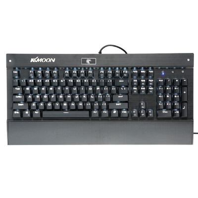 

KKmoon Mechanical Professional Gaming Esport Keyboard with Tactile High-speed 104 Keys Suspended Anti-ghosting Blue Switch LED Bac