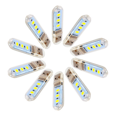 

10Pcs USB 5V 3smd 5730 LED Multi-purpose Energy-saving Portable Night Lamp