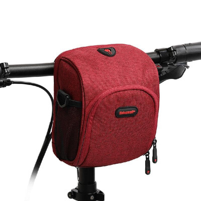 

Waterproof Bicycle Handlebar Bag Front Bag Bike Cycling Cellphone Holder Bag Pannier Shoulder Bag with Rain Cover&Earphone Jac