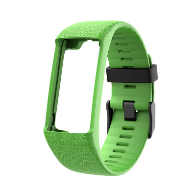 

Silicone Replacement Strap Black Buckle Wristband Watch Band for Polar A360 A370 GPS Smart Watch Smart Bracelet