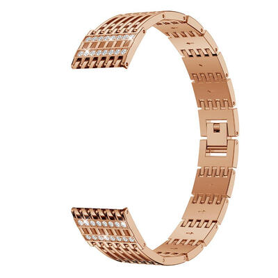 

Rhinestone Stainless Steel Bracelet Watch Band Wrist Strap for Fitbit Versa