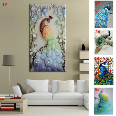 

DIY 5D Diamond Painting Embroidery Peacock Cross Stitch Kit Decor Craft Animals