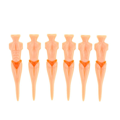 

6Pcs 80mm Novel Bikini Male Golf Tees Male Model Golf Tees Divot Tools
