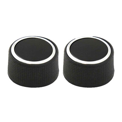 

2PCS Chrome Ring Rear Control Knobs Audio Radio Replacement for Escalade Enclave Tahoe Chevrolet GMC