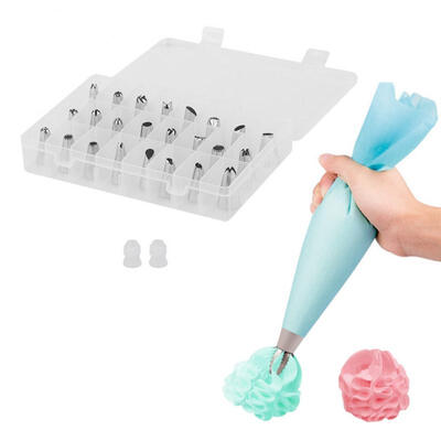 

Greensen 52Pcs Baking Tools Set 48pcs Stainless Steel Pastry Nozzles Icing Bags DIY Cake Decorating Kit