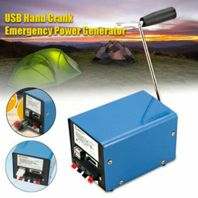 

Outdoor Portable High Power Hand Crank USB Generator Dynamo Fit For Emergency