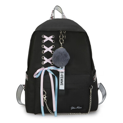

Ins style schoolbag female Korean high school students backpack ulzzang leisure double shoulder bag