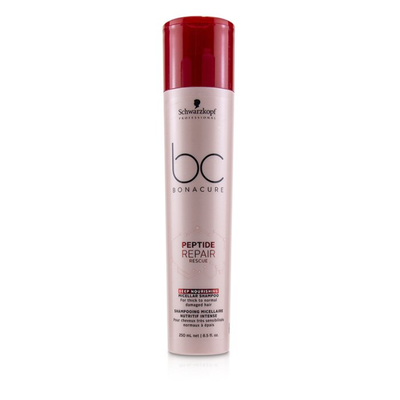 

SCHWARZKOPF - BC Bonacure Peptide Repair Rescue Deep Nourishing Micellar Shampoo For Thick to Normal Damaged Hair 250ml85oz