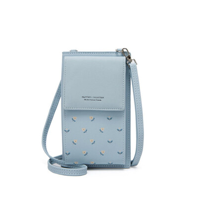 

Women Floral Print Mini Faux Leather Crossbody Shoulder Bag Card Phone Purse