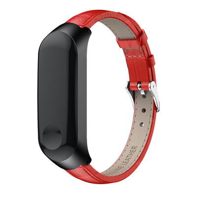 

〖Follure〗Replacement Leather Wristband Band Strap Metal Case For Xiaomi Mi Band 3