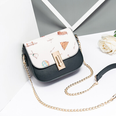 

Summer ins girl 2019 tide Korean version of single shoulder Messenger bag fashion chain bag Joker students