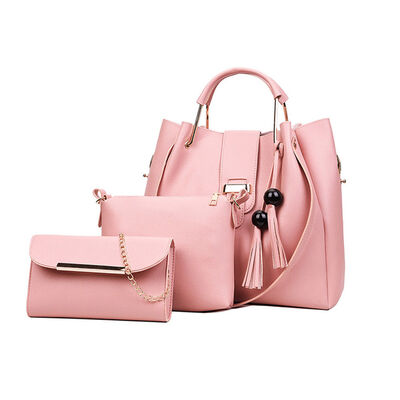 

2019 New Style Fashion Hot 3 Pieces Solid Set Composite Women Lady Leather Tote Shoulder Bag Handbag Satchel Messenger Bags
