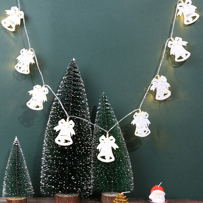 

Tailored Metal Jingling Bell Lights String House Party Decor Striking With 10 LED Beads